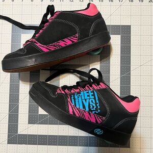 2000s Kids Black, Pink, Zerbra Heelys